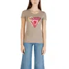 Guess Green Cotton T-shirt In Brown