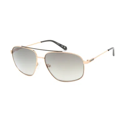 Guess Green Gradient Square Unisex Sunglasses Gu6973 32p 61 In Gray