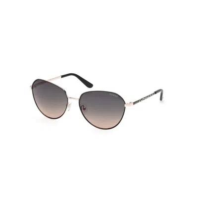 Guess Green Metal Sunglasses In Black