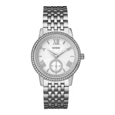 Guess Green Steel Watch In Metallic