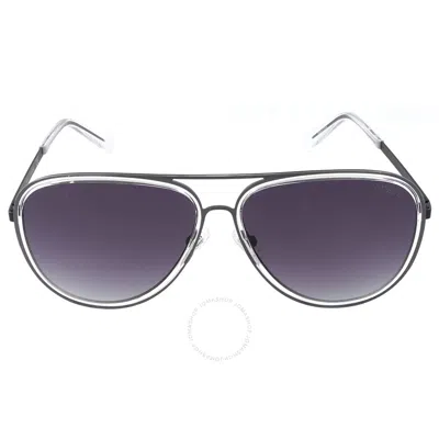 Guess Grey Pilot Men's Sunglasses Gu6982 01b 59