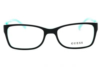 Guess Gu 2406 Eyeglasses In Blgrn - Blue Green  / Clear Lens