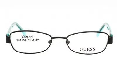 Guess Gu 9092 Eyeglasses In Satin Black / Clear