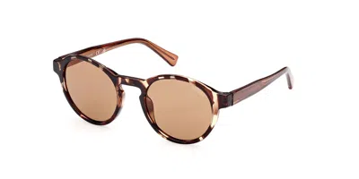 Guess Gu00049 53e Men's Sunglasses Tortoiseshell Size 50 In Brown