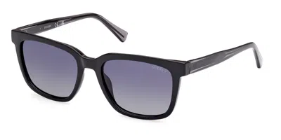Guess Gu00050 Polarized 01d Men's Sunglasses Black Size 54
