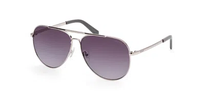 Guess Gu00059 10b Men's Sunglasses Silver Size 62