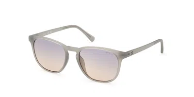 Guess Gu00061 20b Men's Sunglasses Grey Size 53 In Gray