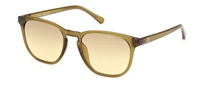 Guess Gu00061 96f Men's Sunglasses Green Size 53