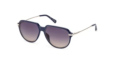 Guess Gu00067 90w Men's Sunglasses Blue Size 56