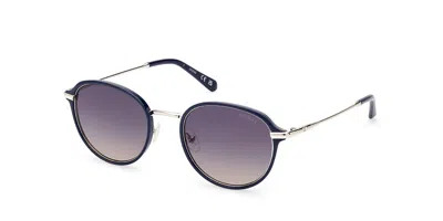 GUESS GU00068 90W MEN'S SUNGLASSES BLUE SIZE 53