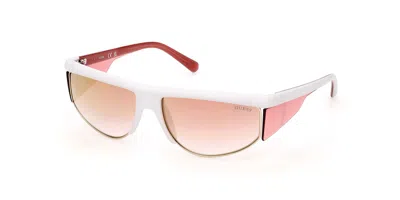 Guess Gu00072 21u Men's Sunglasses White Size 62