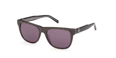 Guess Gu00075 05a Men's Sunglasses Gold Size 54 In Pattern Black