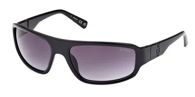 Guess Gu00080 01b Men's Sunglasses Black Size 62