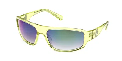 Guess Gu00080 39c Men's Sunglasses Yellow Size 62 In Multi