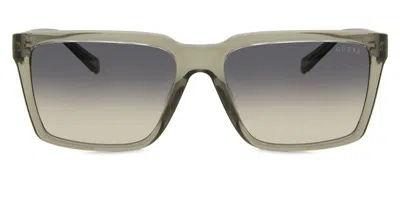 Guess Gu00084 93p Men's Sunglasses Green Size 58 In Gray