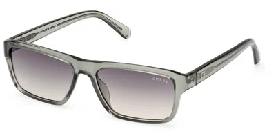 Guess Gu00085 93p Men's Sunglasses Green Size 55 In Multi