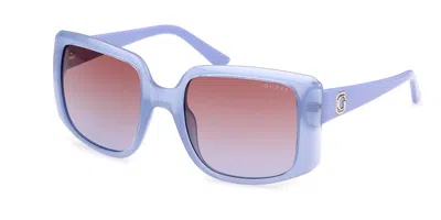 Guess Gu00097 81z Women's Sunglasses Purple Size 53 In Blue