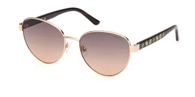 Guess Gu00101 32f Women's Sunglasses Gold Size 55