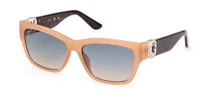 Guess Gu00105 57p Women's Sunglasses Brown Size 56 In Multi