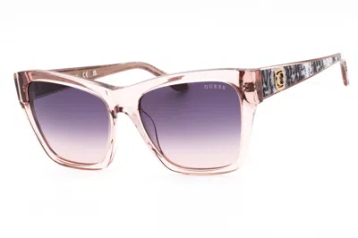 Guess Gu00113 Cat-eye Acetate Sunglasses In Pink