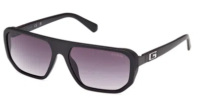 Guess Gu00124 02b Men's Sunglasses Black Size 59
