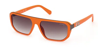 Guess Gu00124 43p Men's Sunglasses Orange Size 59