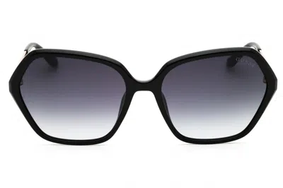 Guess Gu00134 Sunglasses In Dark Havana / Gradient Brown