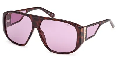 Guess Gu00135 52y Men's Sunglasses Tortoiseshell Size 61 In Brown