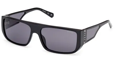 Guess Gu00136 01a Men's Sunglasses Black Size 60