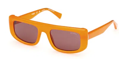 Guess Gu00138 44e Men's Sunglasses Orange Size 53