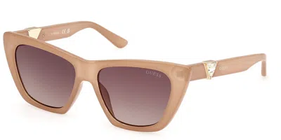 Guess Gu00139 59f Women's Sunglasses Brown Size 53