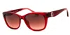 Guess Gradient Brown Rectangular Ladies Sunglasses Gu00145 66f 54 In Brown