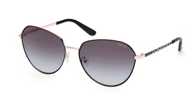 Guess Gu00148 02b Women's Sunglasses Black Size 60