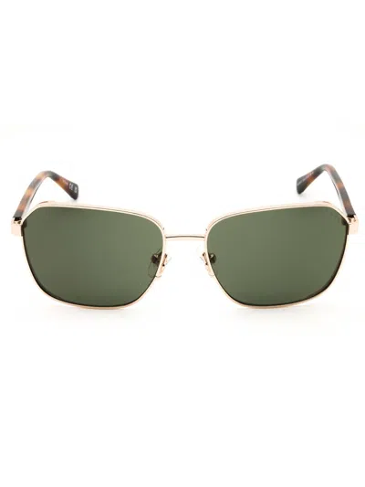 Guess Gu00156-h Sunglasses In Gold / Green