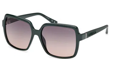 Guess Gu00157 96b Women's Sunglasses Green Size 57