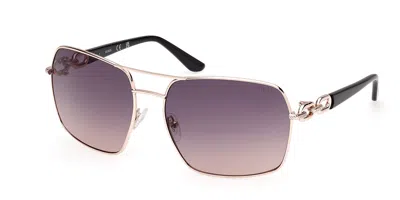 Guess Gu00159 28b Women's Sunglasses Gold Size 63