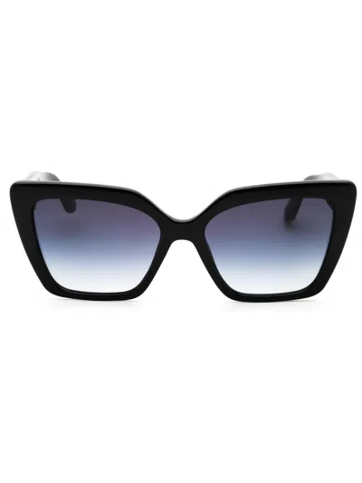 Guess Gu00162 Sunglasses In Shiny Black  / Gradient Smoke