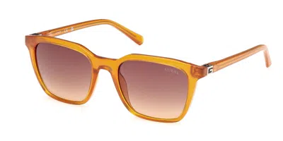 Guess Gu00170 44f Men's Sunglasses Orange Size 53