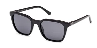 Guess Gu00170 Polarized 01d Men's Sunglasses Black Size 53 In Purple