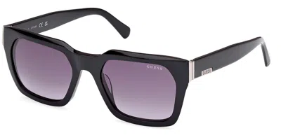 Guess Gu00172 01b Occhiali Da Sole Neri Per Uomo In Black