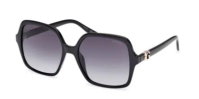 Guess Gu00190 01b Occhiali Da Sole Neri Per Donna In Black