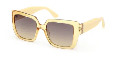 Guess Gu00200 39b Women's Sunglasses Yellow Size 53