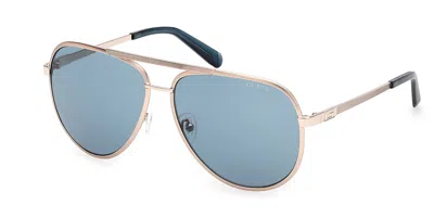 Guess Gu00209 33v Men's Sunglasses Gold Size 61