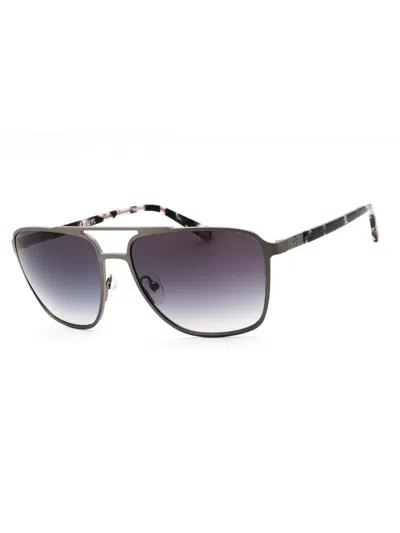 Guess Gu00210 Sunglasses In 07b - Matte Dark Nickeltin / Gradient Smoke