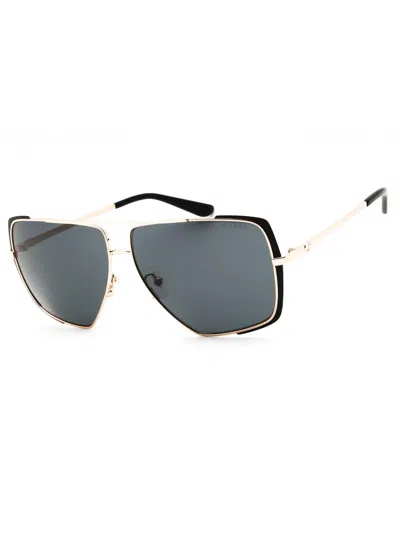 Guess Gu00220 Oversized Sunglasses In 02a - Matte Black / Smoke