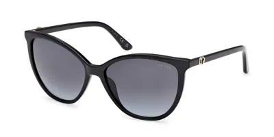 Guess Gu00256 01b Occhiali Da Sole Neri Per Donna In Blue
