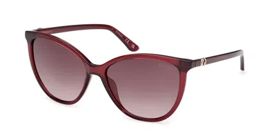 Guess Gu00256 69f Occhiali Da Sole Borgogna Per Donna In Brown