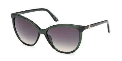Guess Gu00256 96p Occhiali Da Sole Verdi Per Donna In Black