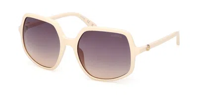 Guess Gu00257 25b Occhiali Da Sole Bianchi Per Donna In Neutral