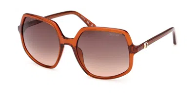 Guess Gu00257 44f Occhiali Da Sole Arancioni Per Donna In Brown